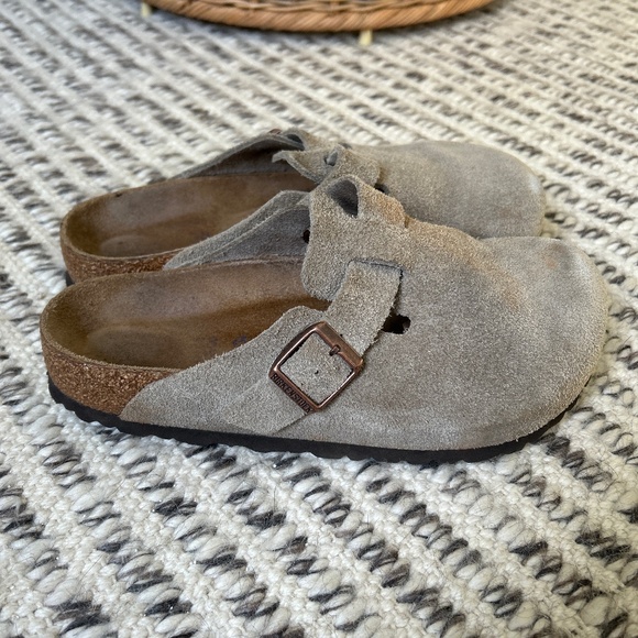 Birkenstock Boston Soft Footbed suede taupe leather, size 38 - Picture 5 of 6